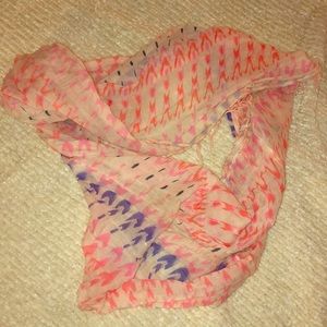 Fringe infinity scarf